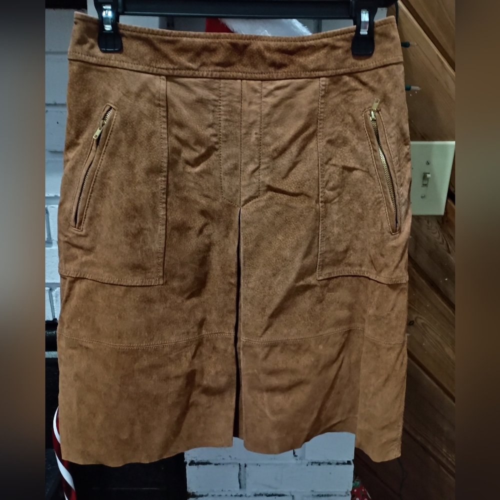 Loft vintage genuine suede women's skirt